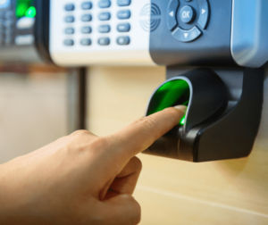 Finger Print Control Access Door
