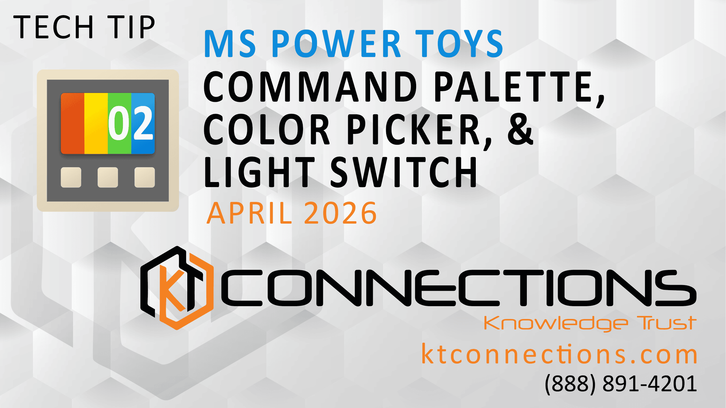 MS Power Toys: Command Palette, Color Picker, & Light Switch