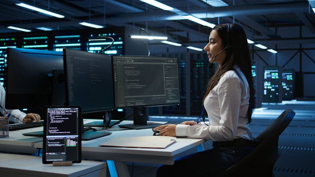 Cybersecurity-Specialist-monitoring-network-for-unauthorized-activity