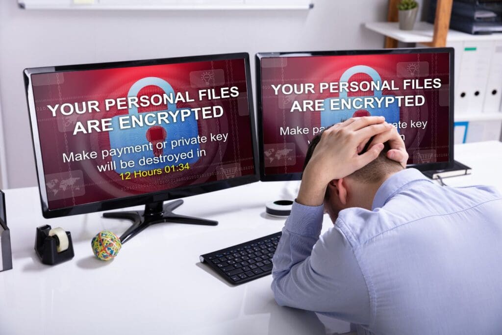 Employee distraught because ransomware infected his computer