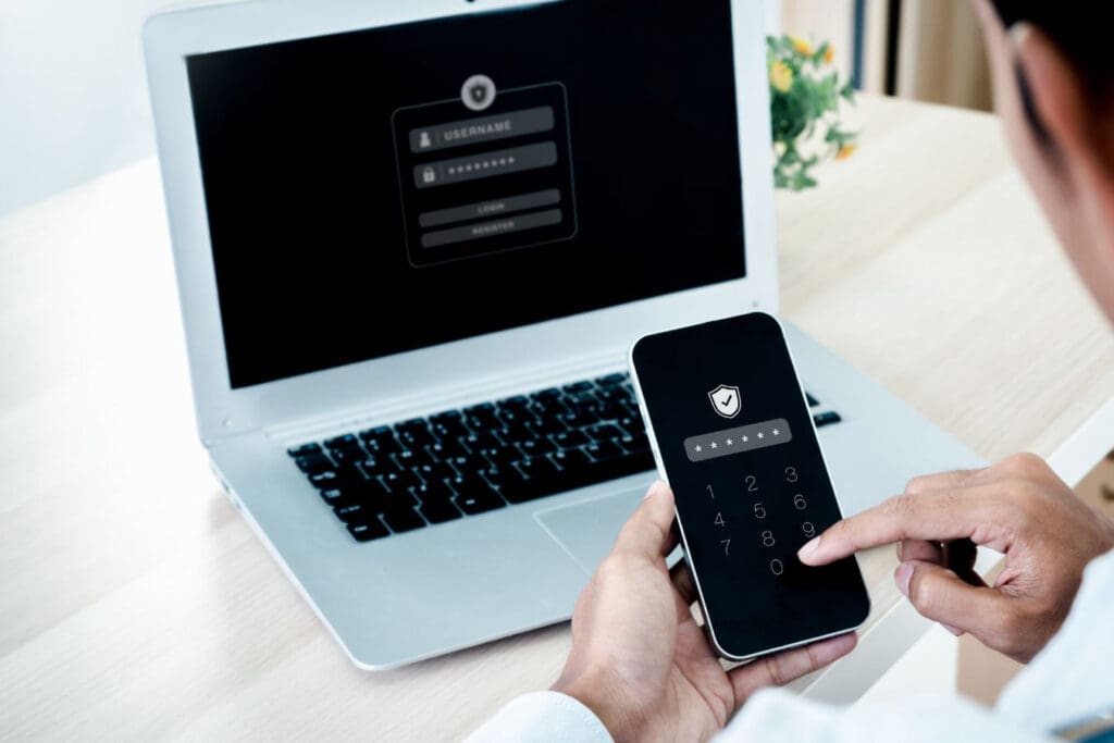 Employee-using-new-Multi-Factor-Authentication