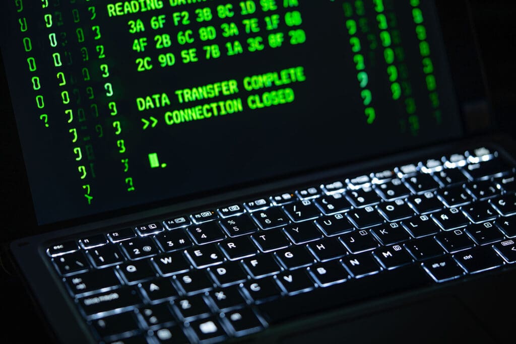 Hacker finishes downloading customer information from unsecure server