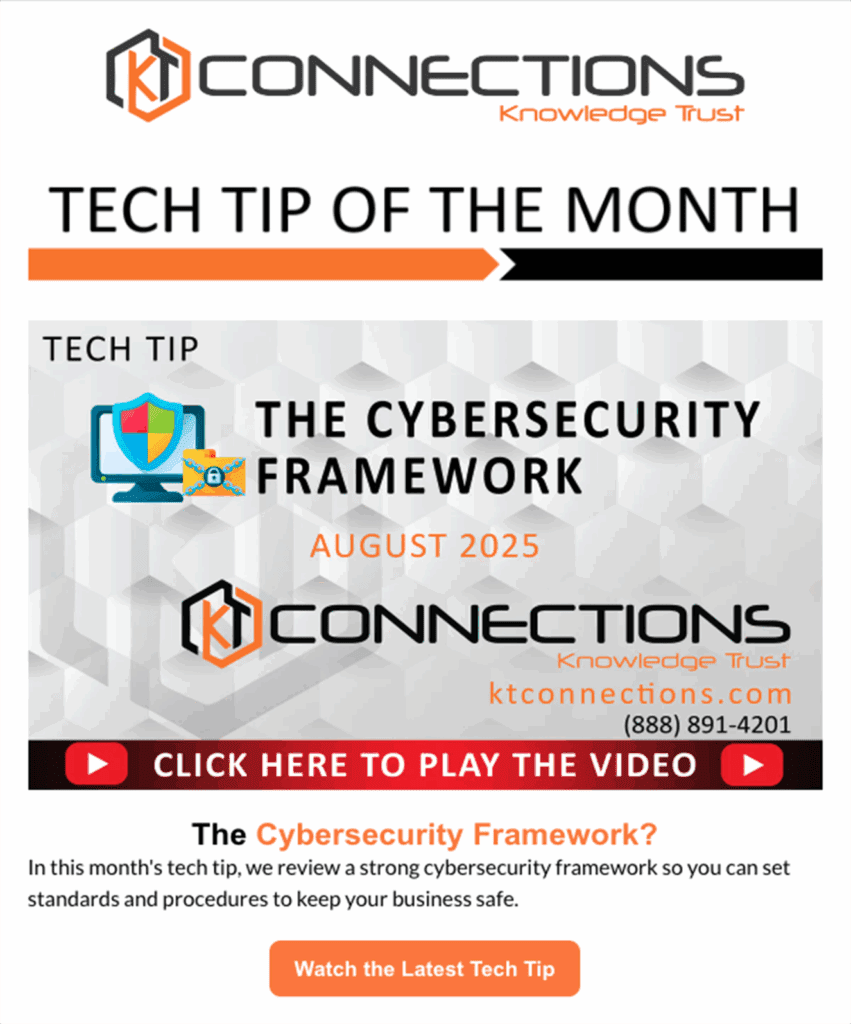 KT Connections August Newsletter Promotional Image