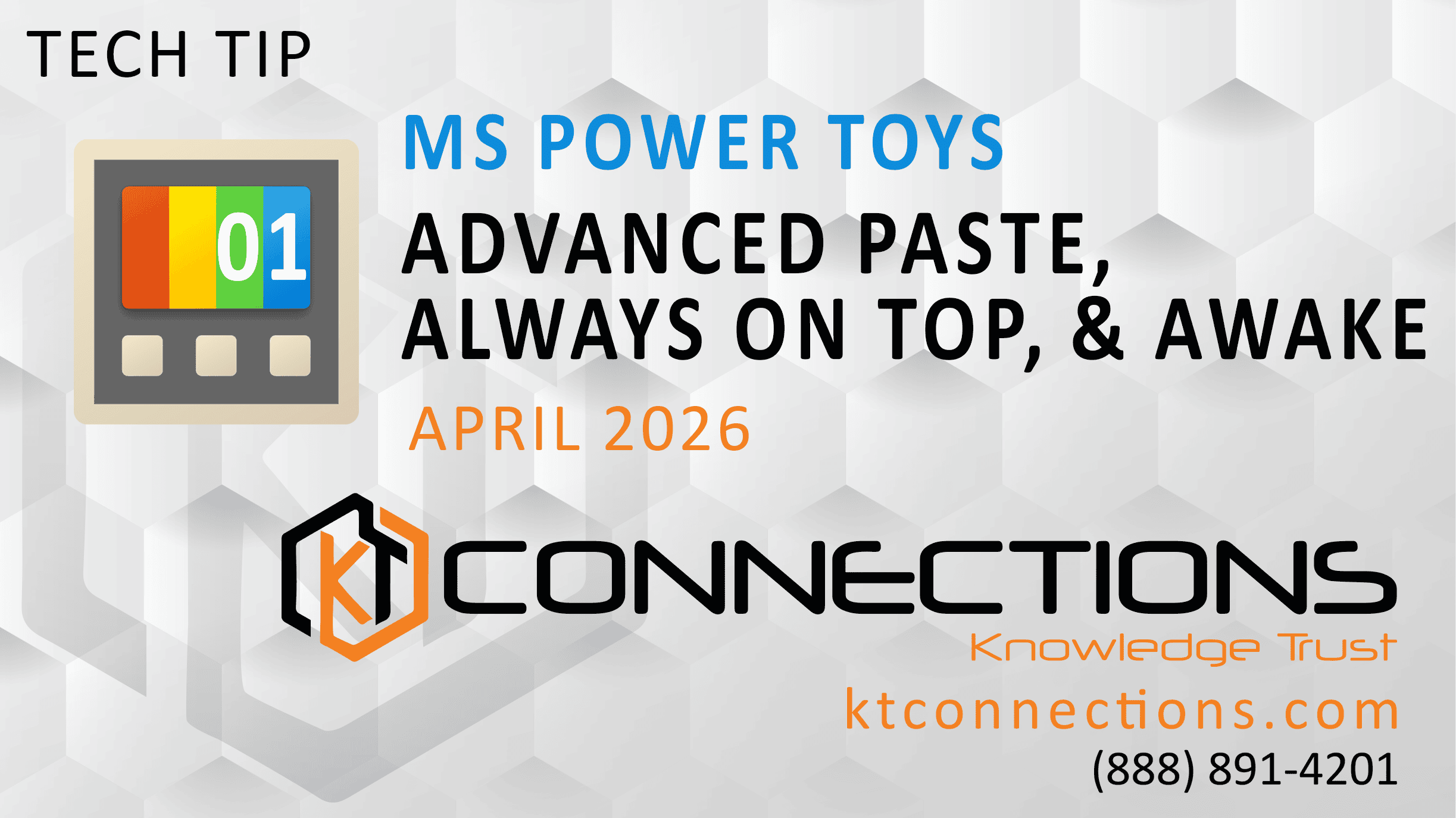 MS Power Toys: Advanced Paste, Always on Top, & Awake